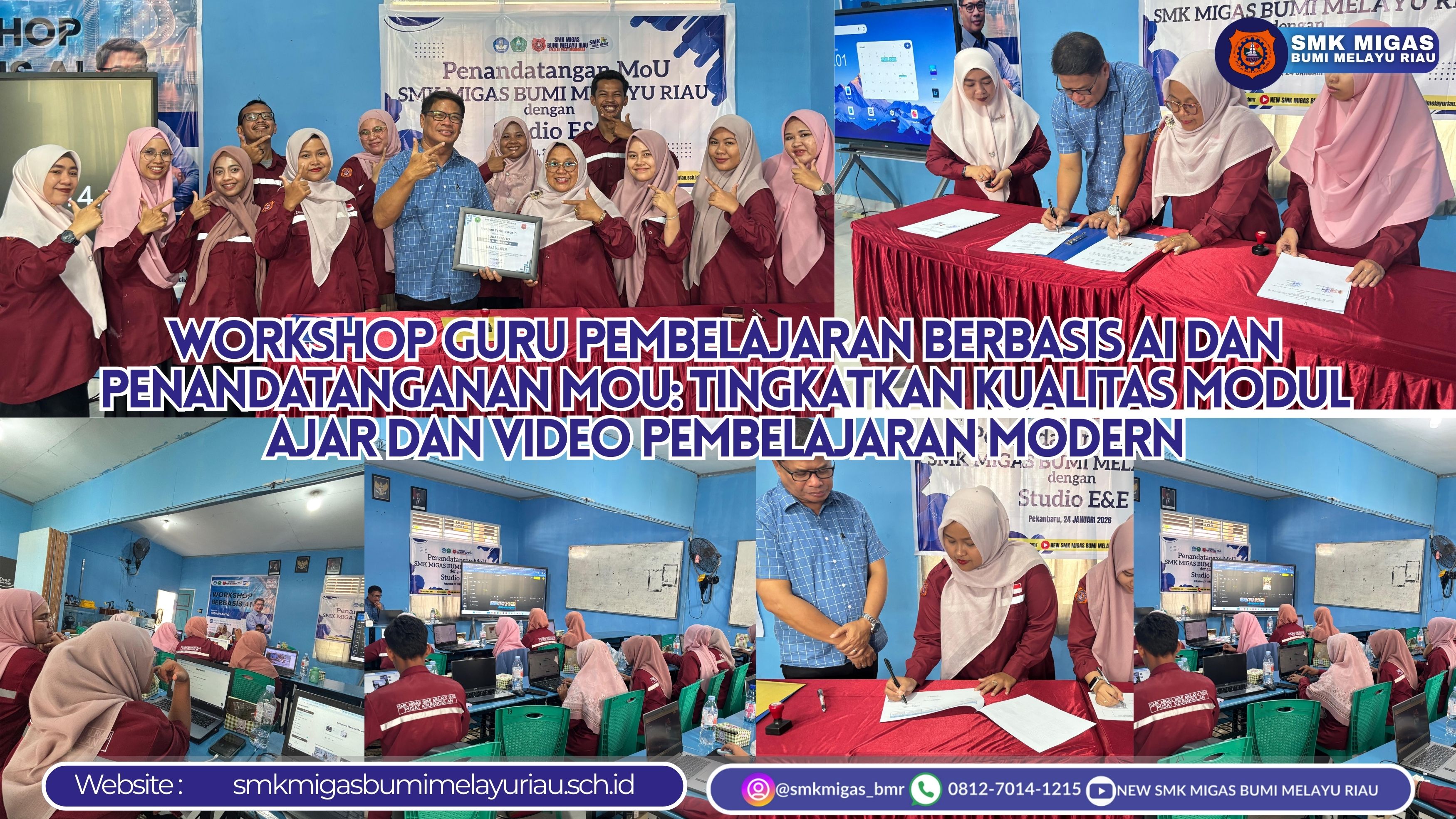 Workshop Guru Pembelajaran Berbasis AI dan Penandatanganan MoU: Tingkatkan Kualitas Modul Ajar dan Video Pembelajaran Modern